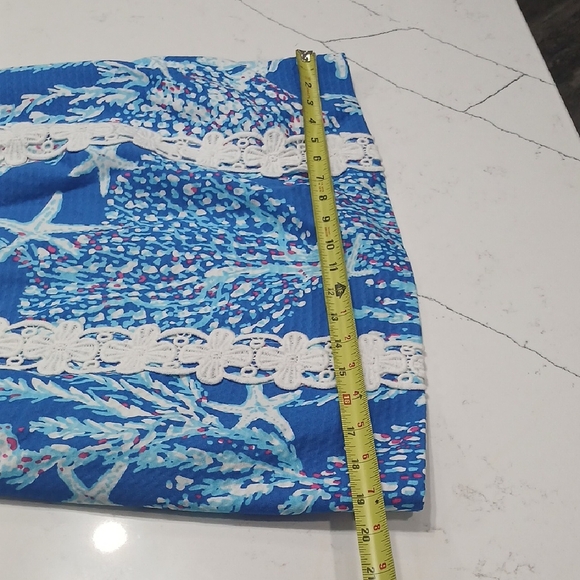 Lilly Pulitzer Blue and White Mini Dress Sz 4 Gentle Used - Picture 12 of 14